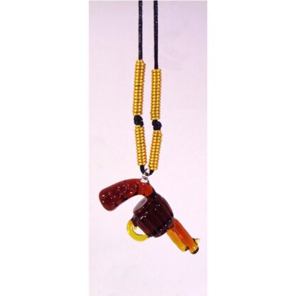 Pistol Gun Glass Pendant Necklace for Men & Women - Image 2