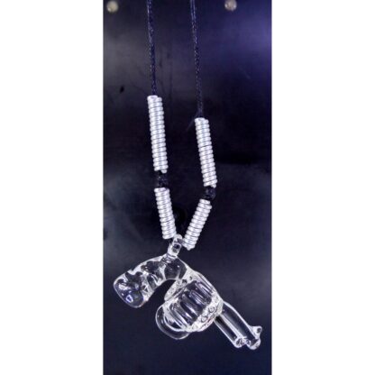 Pistol Gun Glass Pendant Necklace for Men & Women - Image 6