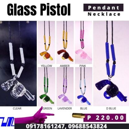 Pistol Gun Glass Pendant Necklace for Men & Women - Image 8