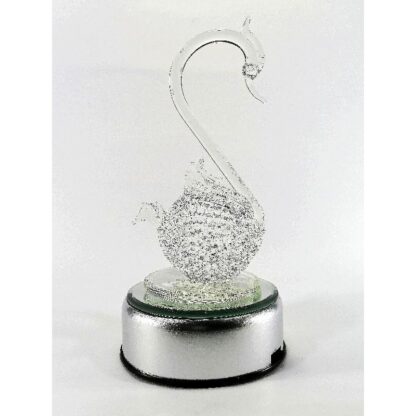 Swan Glass Figurines Home Decor Accents Anniversary Decoration 8 Colors - Image 3