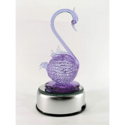 Swan Glass Figurines Home Decor Accents Anniversary Decoration 8 Colors - Image 5