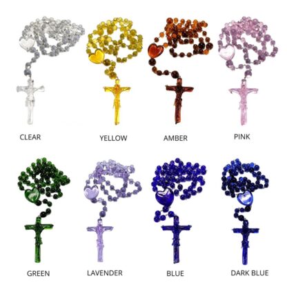 Glass Rosary Handmade Religious Accessories with Gift Box - Image 8