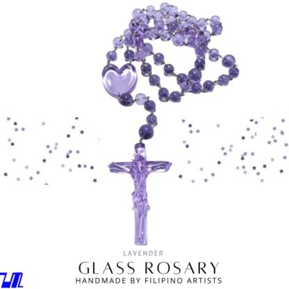 Glass Rosary Handmade Religious Accessories with Gift Box