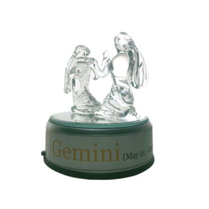 Gemini Twins Zodiac Sign Glass Figurine Horoscope Collection - Image 5