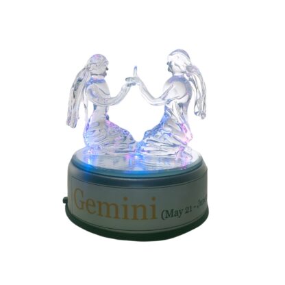 Gemini Twins Zodiac Sign Glass Figurine Horoscope Collection - Image 6