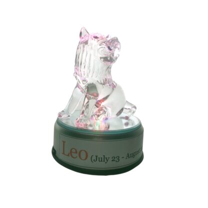 Leo Lion Zodiac Sign Glass Figurine Horoscope Collection - Image 4