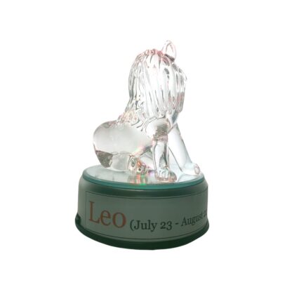 Leo Lion Zodiac Sign Glass Figurine Horoscope Collection - Image 5