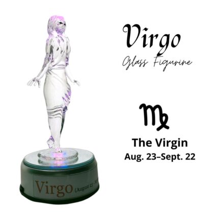 Virgo Virgin Zodiac Sign Glass Figurine Horoscope Collection