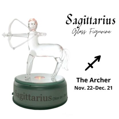 Sagittarius Archer Zodiac Sign Glass Figurine Horoscope Collection