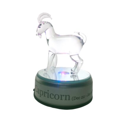 Capricorn Goat Zodiac Sign Glass Figurine Horoscope Collection - Image 2