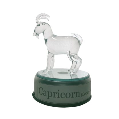 Capricorn Goat Zodiac Sign Glass Figurine Horoscope Collection - Image 3