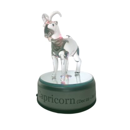 Capricorn Goat Zodiac Sign Glass Figurine Horoscope Collection - Image 4