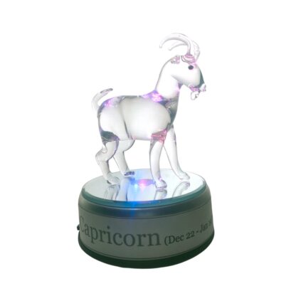 Capricorn Goat Zodiac Sign Glass Figurine Horoscope Collection - Image 6