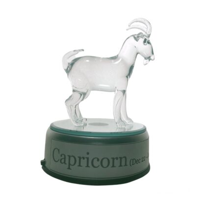 Capricorn Goat Zodiac Sign Glass Figurine Horoscope Collection - Image 7