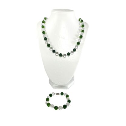 Liman Glass Beads Necklace For Women with Bracelet Set - Image 8