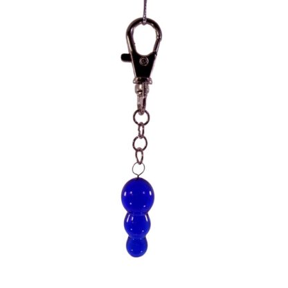 3 Ball Key Holder Glass Ring Chain Keychain Fashion Artisan - Image 3