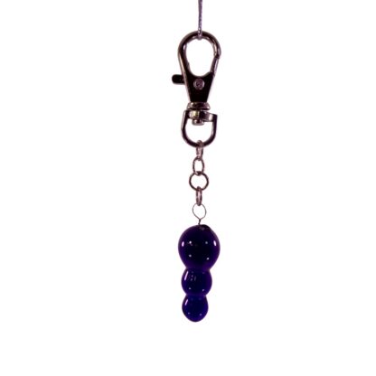 3 Ball Key Holder Glass Ring Chain Keychain Fashion Artisan - Image 4