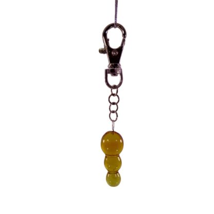 3 Ball Key Holder Glass Ring Chain Keychain Fashion Artisan - Image 9