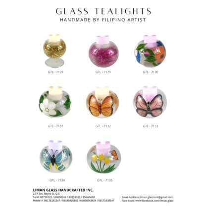 6pc Set Handpainted Glass Tealight Candle Holder Home Decoration Rabbit GTL 7122 - Image 5