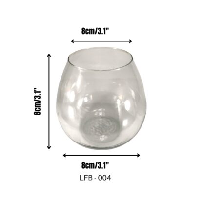 Small Fish Tank Thickened Transparent Glass Turtle Tank Round Mini Goldfish Bowl Glass Wares Medium - Image 2