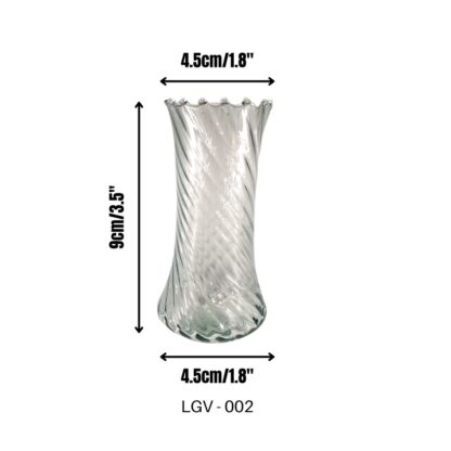 Tall Glass Flower Vase Transparent LGV 002 - Image 2