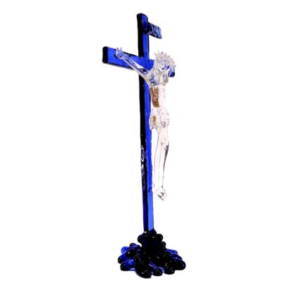 Glass Crucifix with Stand for Altar Big Religious Figurines - Image 7