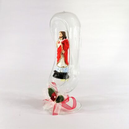 Saint Statue Religious Figurines Home Decor Accents in Glass Ball 4" - Image 8