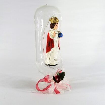 Santo Nino Religious Figurines Home Decor Accents in Glass Dome 7" - Image 3